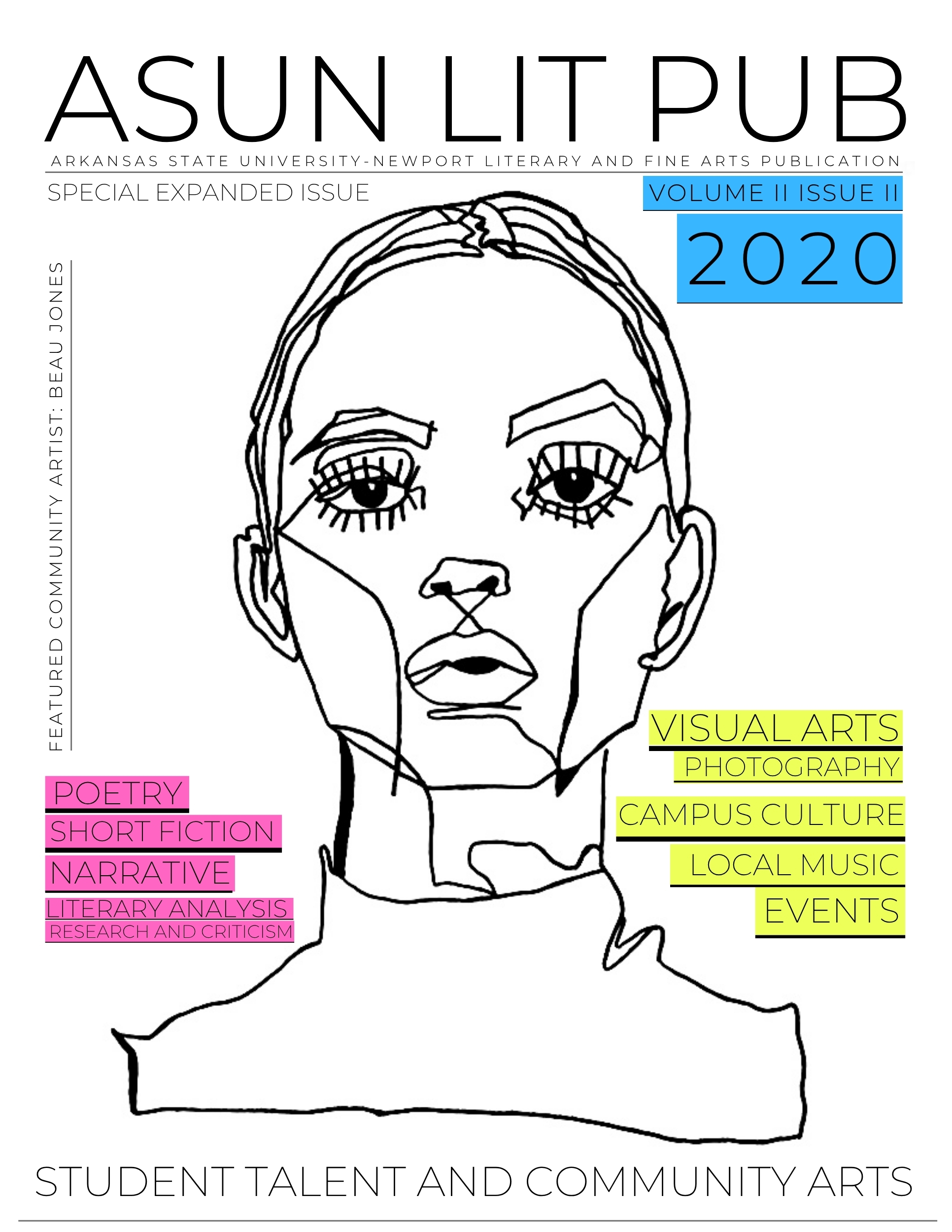 ASUN Lit Pub Vol. II No. II Spring cover