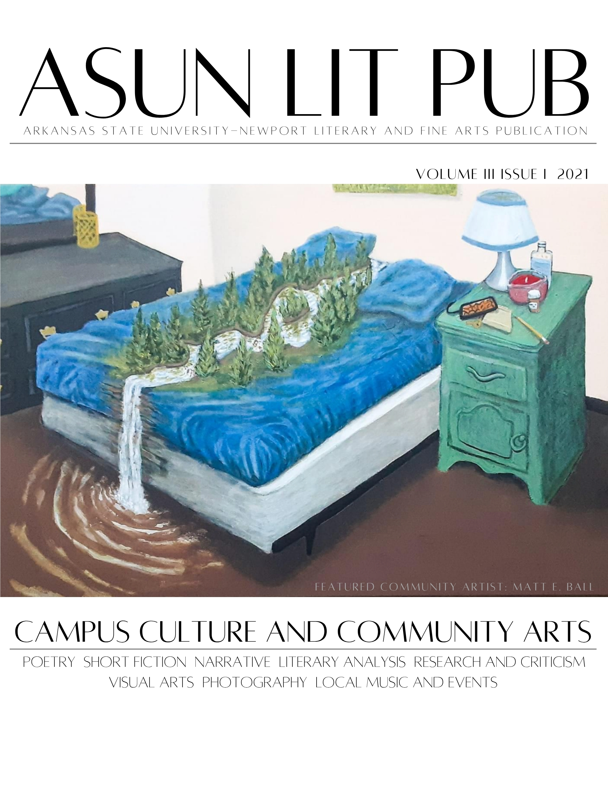 ASUN Lit Pub Vol. III No. I Landscape cover